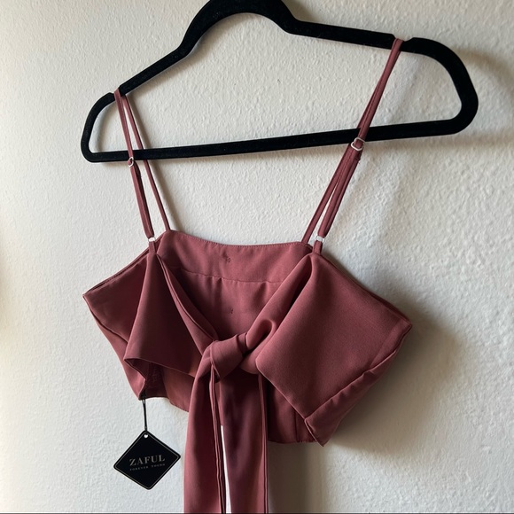 NWT* ZAFUL Knotted Button Cami Top & Skirt Set, Size S - Picture 7 of 13